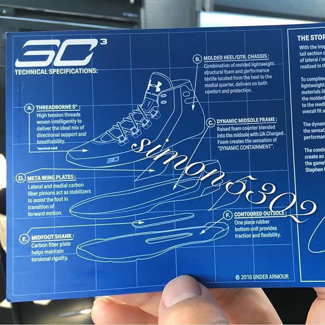 UA,Under Armour 3  官方科技展示 Under Armour Curry 3