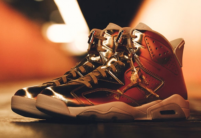 Air Jordan 6,AJ6,854271-730  包装细节释出！Air Jordan 6 Pinnacle “Metallic Gold” 发售提醒