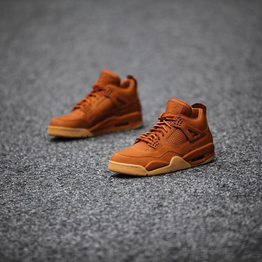 AJ4,Air Jordan 4,819139-205  工装风范！Air Jordan 4 Premium “Wheat” 美图近览