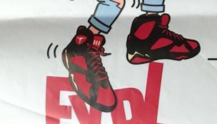 Air Jordan 7,AJ7,Doernbecher  摇滚少年！Air Jordan 7 “Doernbecher” 实物曝光