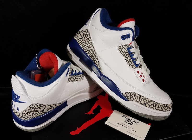 AJ3,Air Jordan 3,854262-106  实物图近赏！Air Jordan 3 OG “True Blue” 即将发售