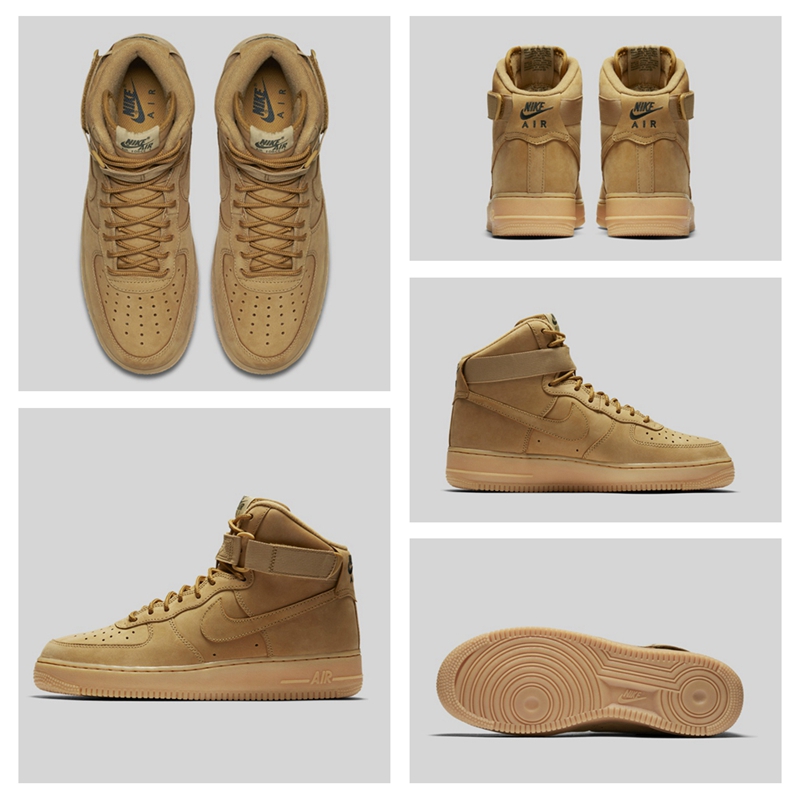 Air Force 1,Nike  瞬间售罄！Nike Air Force 1 High “Flax” 你抢到了么？