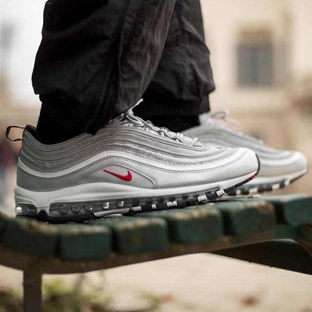 Nike,Air Max 97 OG,884421-001   银子弹回归！Air Max 97 OG “Silver” 将于即将发售