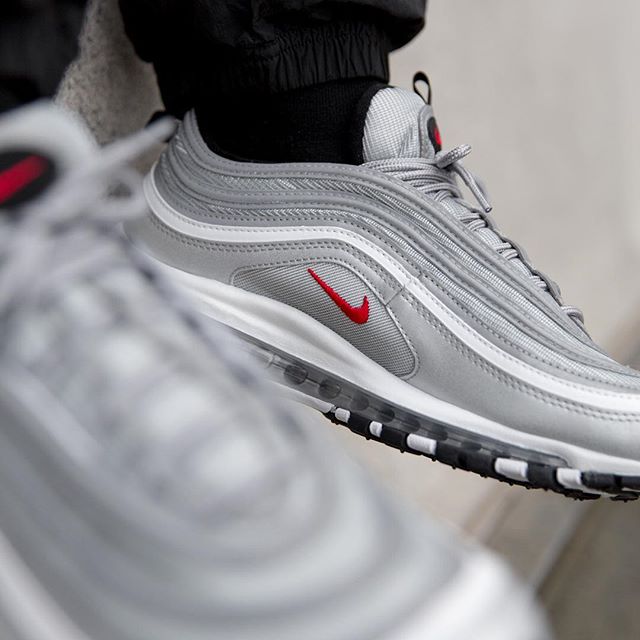 Nike,Air Max 97 OG,884421-001   银子弹回归！Air Max 97 OG “Silver” 将于即将发售