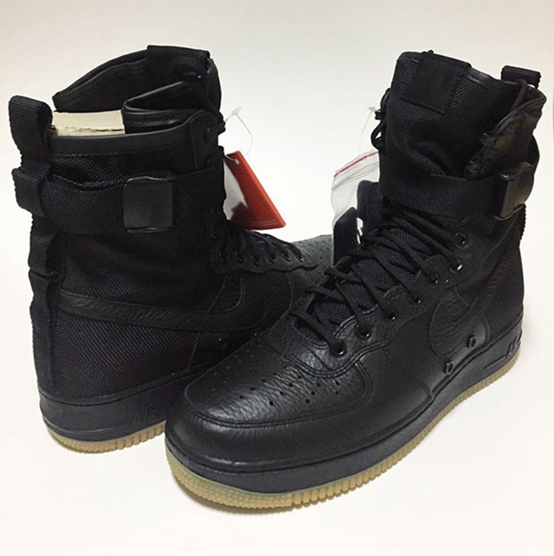 AF1,SFAF1,864024-001  军事黑魂！Nike SF-AF 1 “Black/Gum” 释出