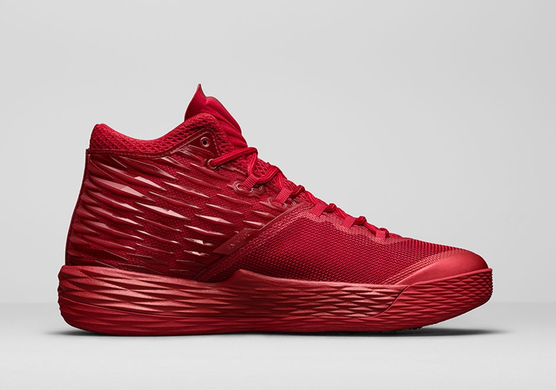 Jordan Melo 13,881562-618  羽翼纹理！Jordan Melo M13 “All Red” 发售日期释出