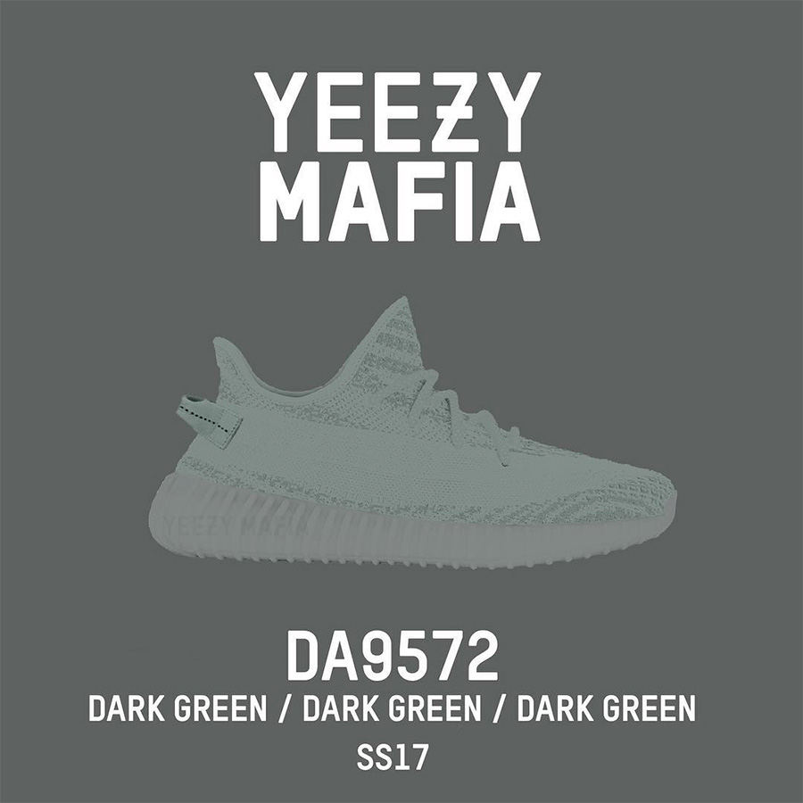 Yeezy 350 Boost V2,Yeezy 350 B  又一新配色！Yeezy 350 Boost V2 “Dark Green” 年初发售