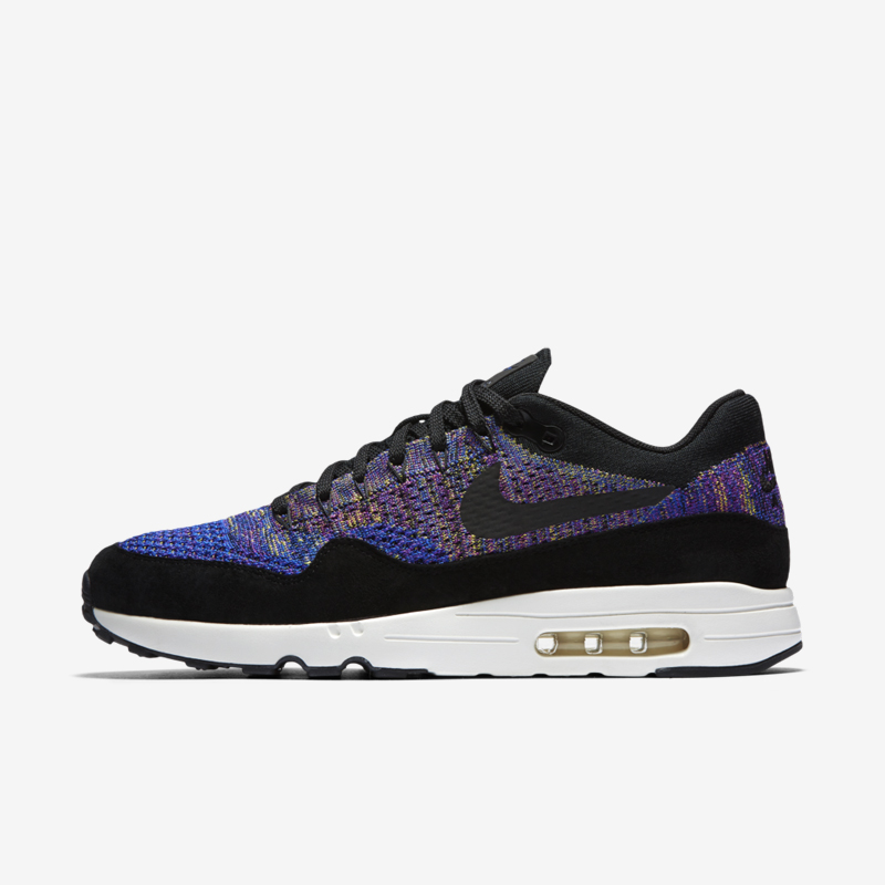 876319-400,Air Max 1,Nike 876319-400 抓紧！彩虹配色 NikeLab Air Max 1 Flyknit 刚上架！