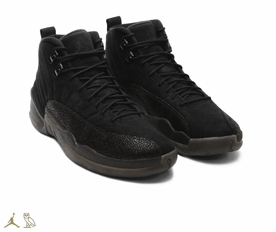 873864-032,AJ12,Air Jordan 12 873864-032AJ12 重量级选手！Air Jordan 12 OVO “Black” 下月中旬发售