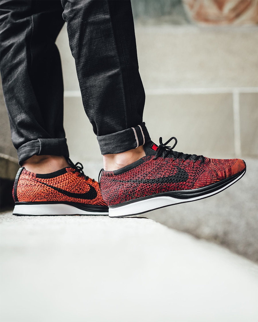 526628-608,Flyknit Racer,Nike 526628-608 本周发售！中国新年配色 Flyknit Racer 上脚实拍