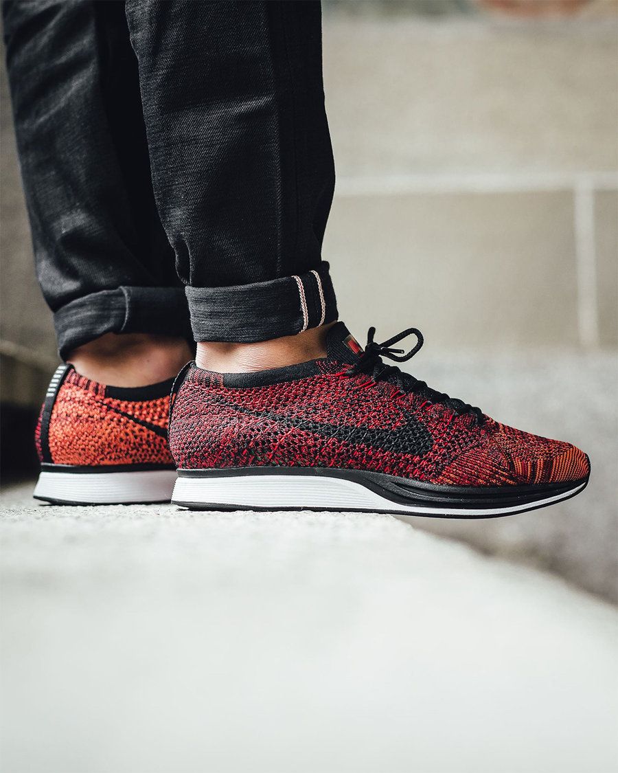 526628-608,Flyknit Racer,Nike 526628-608 本周发售！中国新年配色 Flyknit Racer 上脚实拍