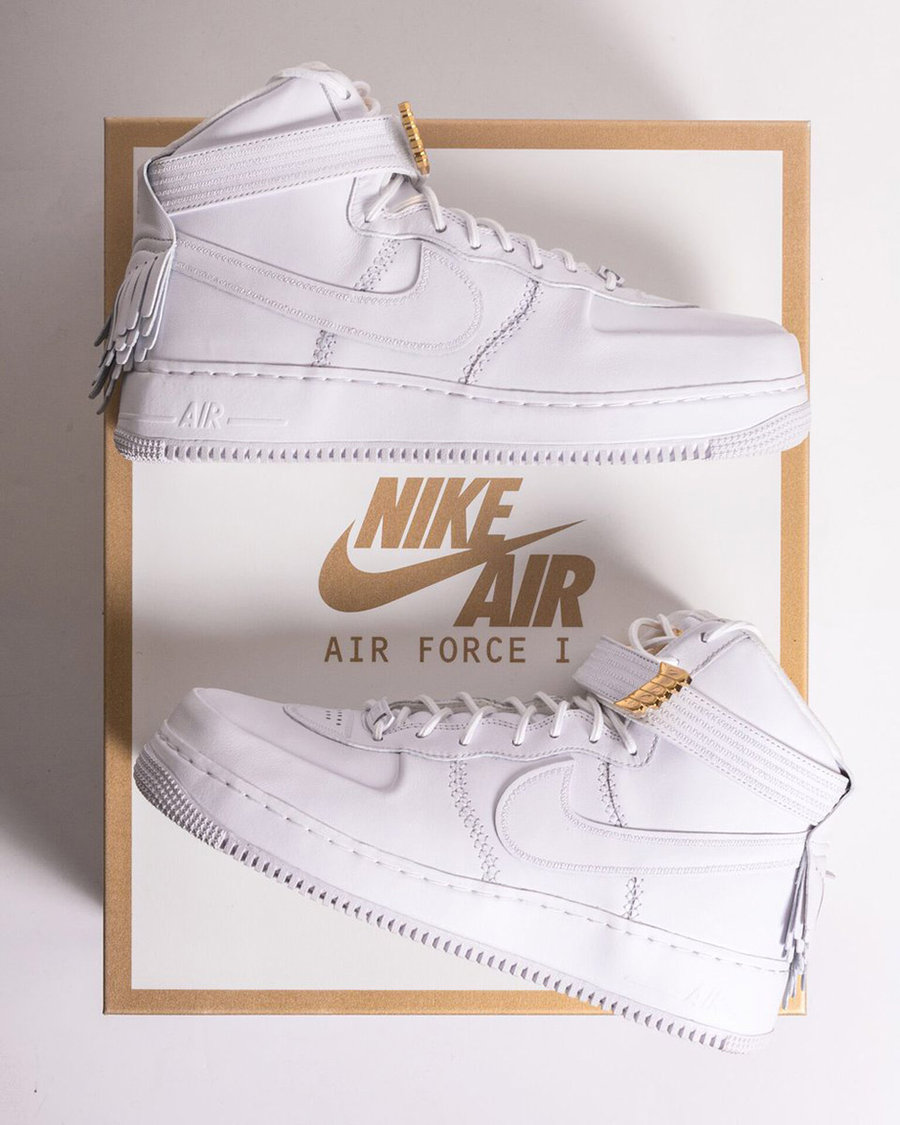 Nike, Air Force 1  奢华的金色翅膀！Nike Air Force 1 Sport Lux 实物近赏