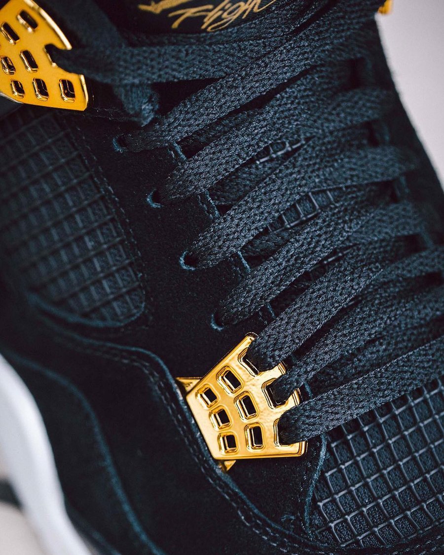 308497-032,AJ4,Air Jordan 4 308497-032AJ4 上脚无敌！黑金 Air Jordan 4 “Royalty” 明日发售！