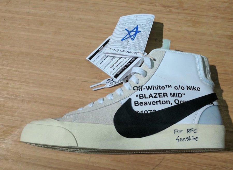 Nike,Blazer,Off-White  Off-White 再曝联名！Nike Blazer Mid 演绎变大的钩钩
