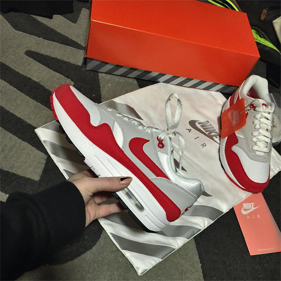 908375-100,Air Max 1,Nike 908375-100 白红原色再现！Nike Air Max 1 OG 还带回元年鞋盒