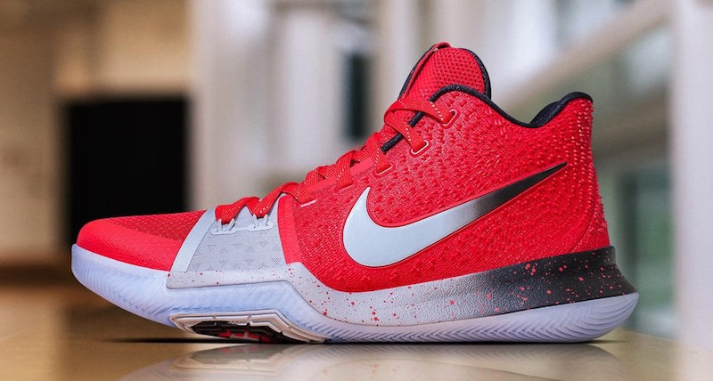 Nike,Kyrie 3 PE  渐变＋泼墨！火红色 Kyrie 3 PE 全新曝光