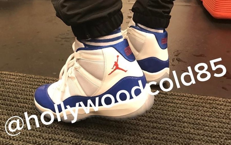 AJ11,Air Jordan 11  达拉斯之夜 CP3 再次上脚白蓝 Air Jordan 11