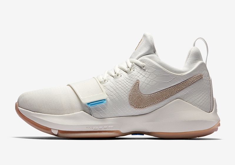Nike,PG 1,880304-110,878627-11  质感独特！这双鳄鱼皮纹理的 Nike PG 1 “Ivory” 下周即将发售