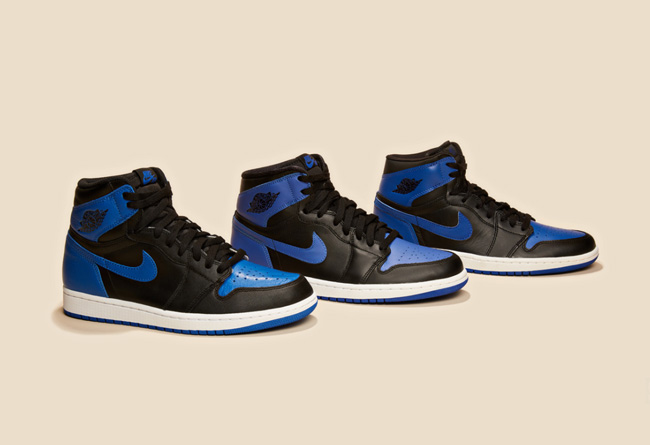 555088-007,AJ1,Air Jordan 1 555088-007AJ1 3 代黑蓝 Air Jordan 1 “Royal” 究竟有何差别？看看细节对比吧！