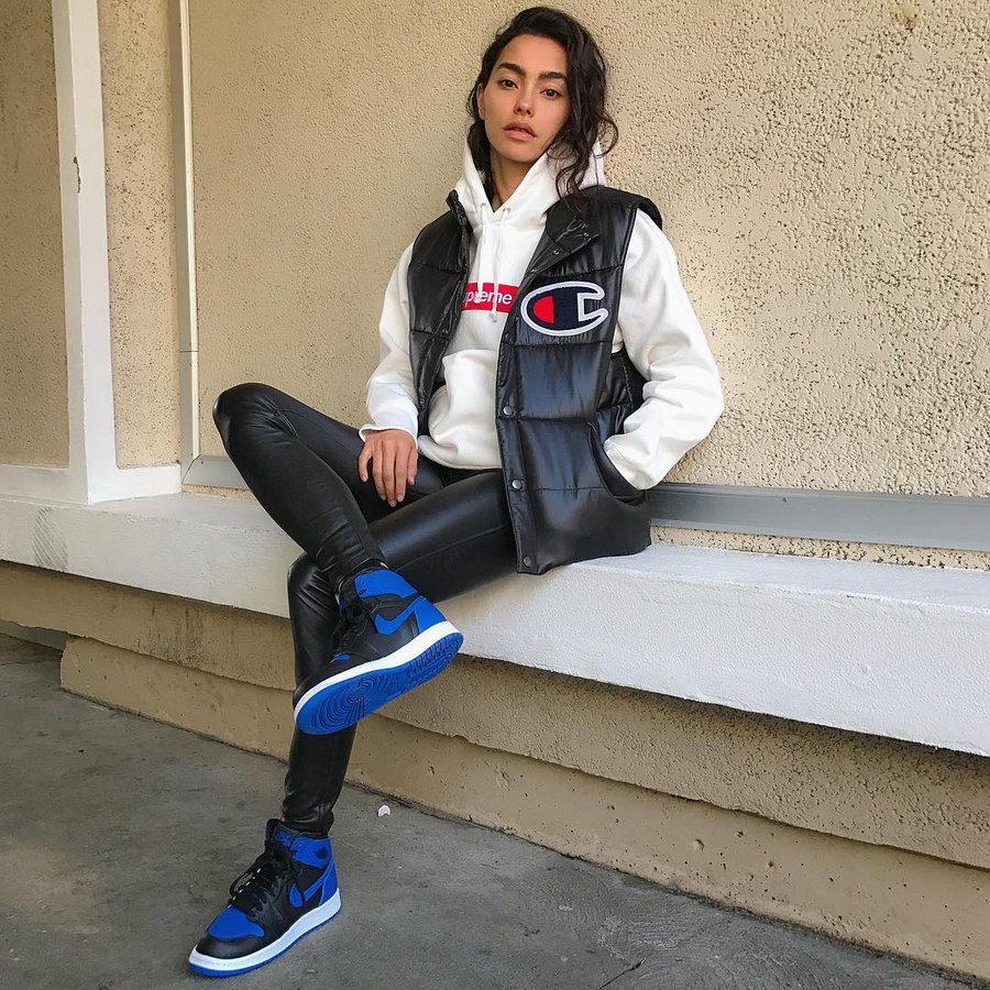 555088-007,AJ1,Air Jordan 1 555088-007AJ1 Adrianne Ho 上脚黑蓝 Air Jordan 1 OG “Royal”
