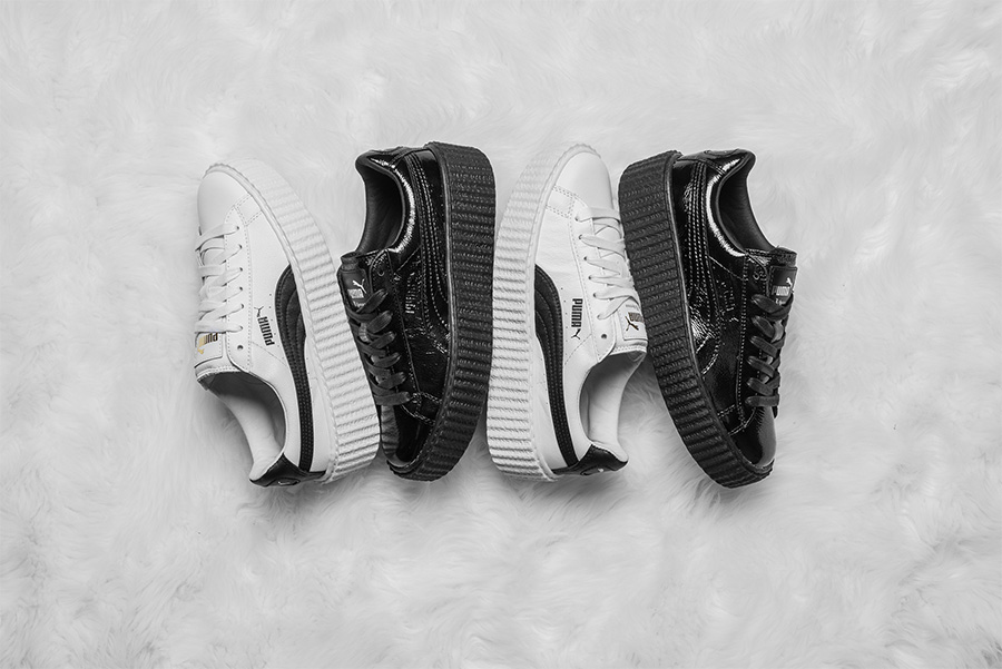 Puma,Creeper  Puma 蕾哈娜松糕鞋也有了小白鞋和小黑鞋！