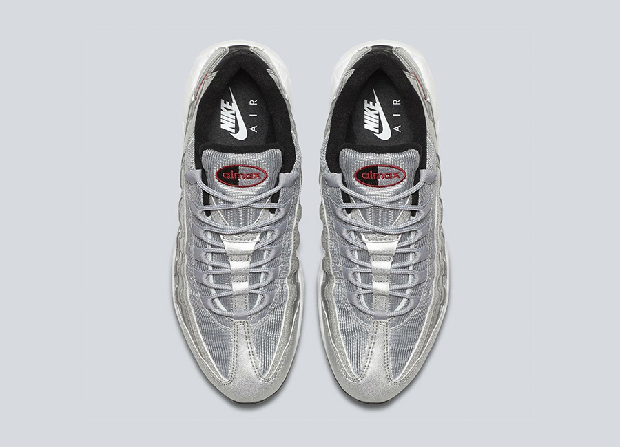 918359-001,Air Max 95,Nike 918359-001 又一双银子弹！Nike Air Max 95 PRM “Silver Bullet” 即将发售