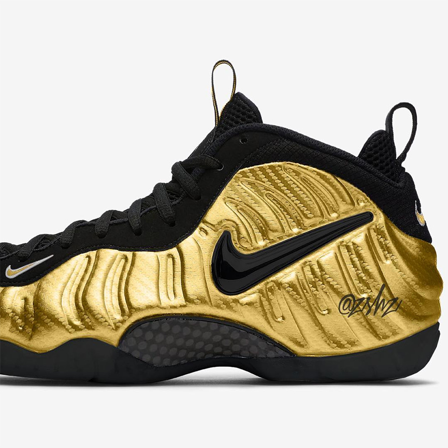 Foamposite Pro,Foamposite,Nike  华丽视觉系！今年将有一款 “黑金泡” 在 10 月份发售！