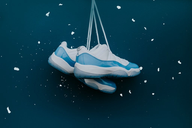 Air Jordan 11 Low,AJ11,528895-  还有三天！提前感受 Air Jordan 11 Low “UNC” 的清爽魅力