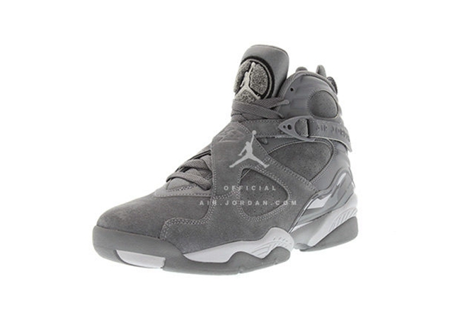 Air Jordan 8,Cool Grey,  全新配色亮相！Air Jordan 8 “Cool Grey” 六月发售