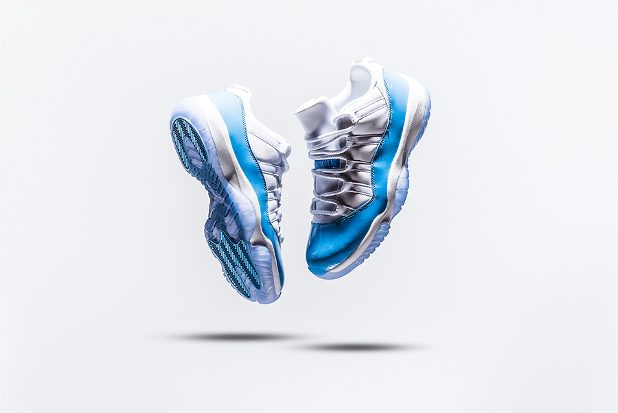 528895-106,AJ11,Air Jordan 11, 528895-106AJ11 北卡蓝 Air Jordan 11 Low UNC 官网再度上架！