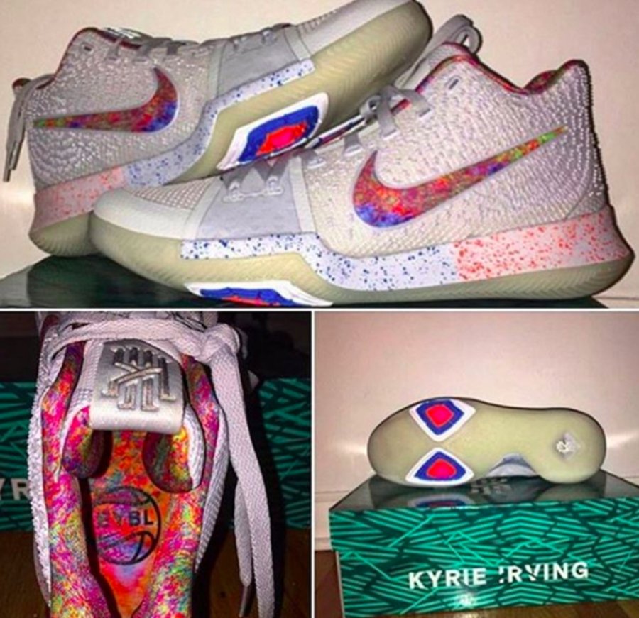 Nike Kyrie 3  内外炫彩！这双 Nike Kyrie 3 颜值着实不低！