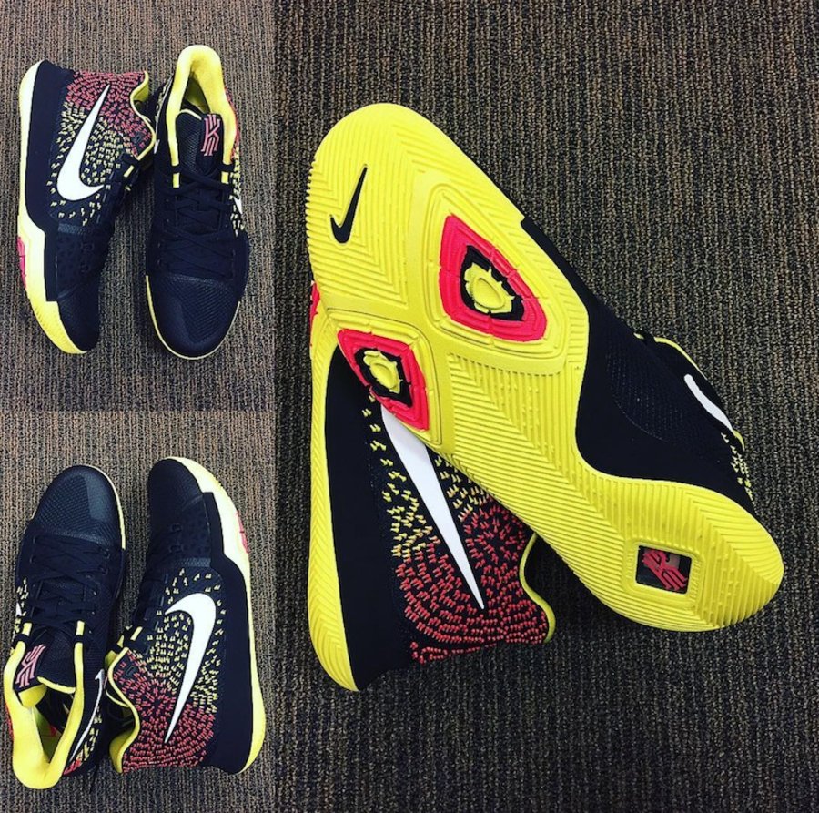 Nike Kyrie 3  活力多彩！全新配色 Nike Kyrie 3 PE 实物亮相