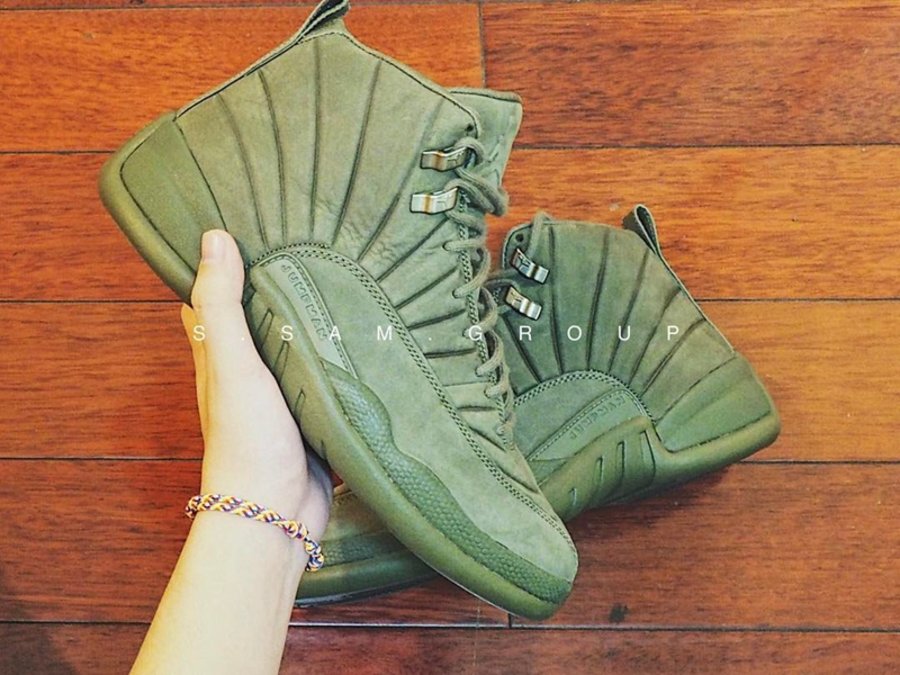 PSNY,Air Jordan 12,AJ12  PSNY 全新配色曝光！橄榄绿注入 Air Jordan 12 鞋型
