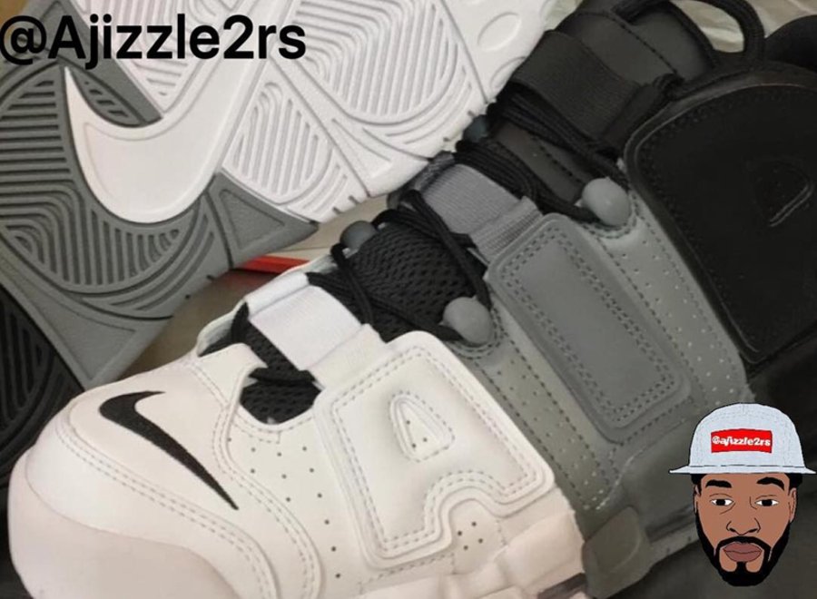 Nike,Air More Uptempo  将三种配色融为一体！这双 “大 AIR” 个性又独特