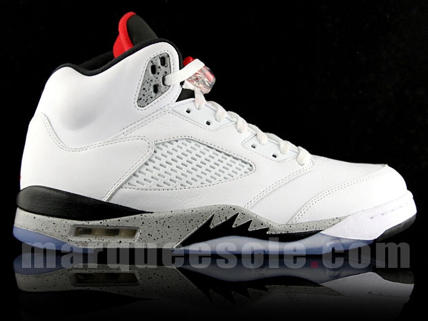 Air Jordan 5,136027-104,AJ5  白水泥 Air Jordan 5 “White Cement” 发售日期释出