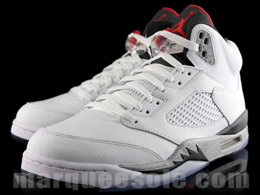 Air Jordan 5,136027-104,AJ5  白水泥 Air Jordan 5 “White Cement” 发售日期释出