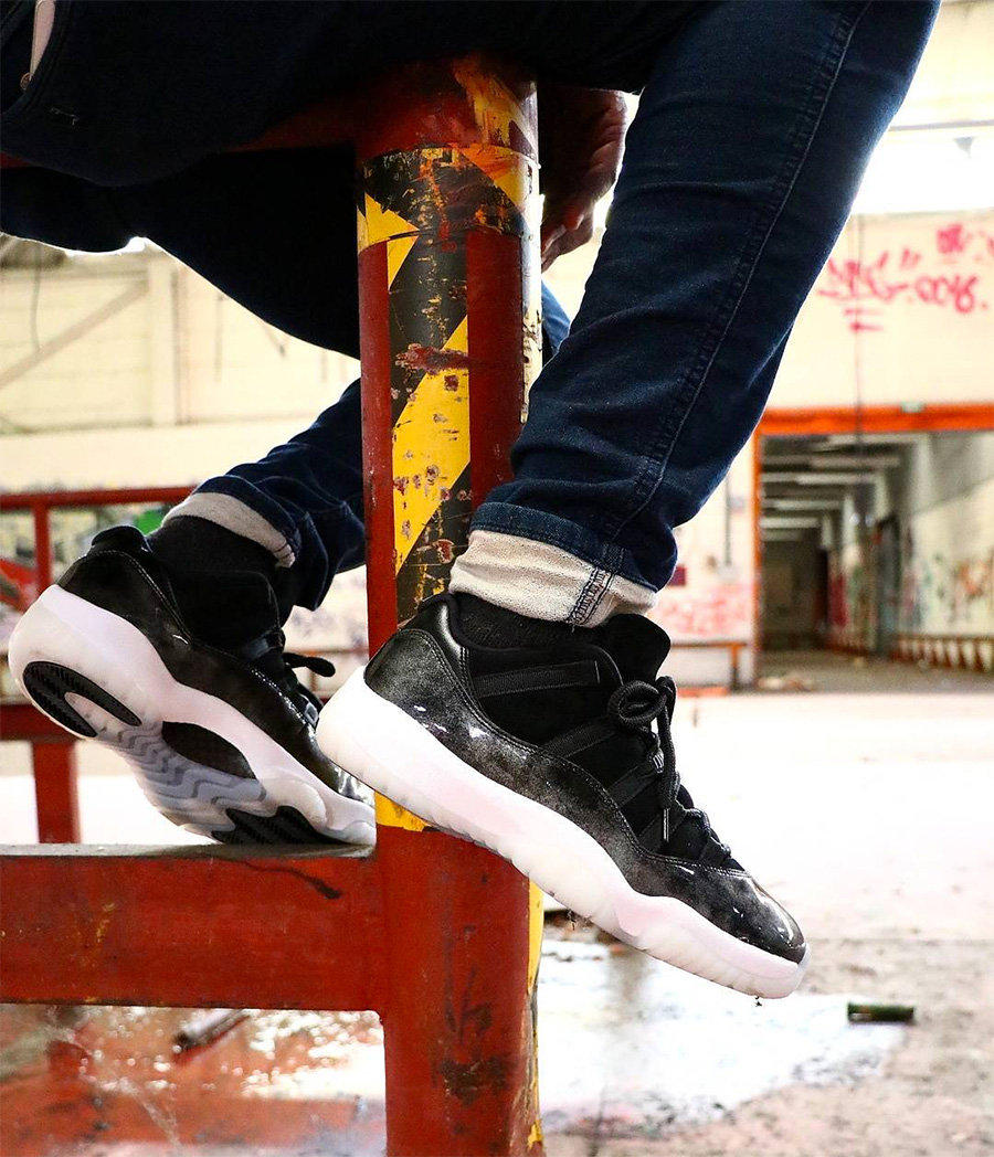 528895-010,AJ11,Air Jordan 11 528895-010AJ11 大魔王又要来了！Air Jordan 11 Low “Barons” 美图 + 上脚
