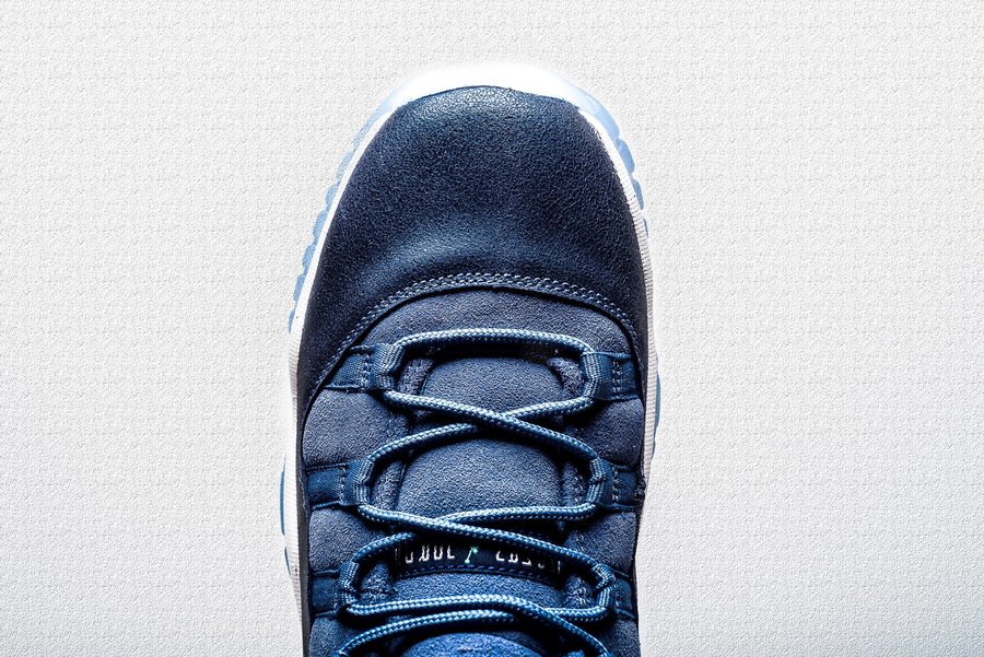 580521-408,AJ11,Air Jordan 11, 580521-408AJ11 细节精致质感不凡，蓝月亮 Air Jordan 11 Low GS 美图近赏