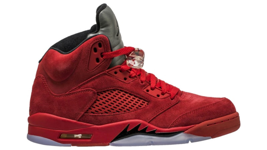 136027-602,AJ5,Air Jordan 5 136027-602AJ5 重新演绎愤怒的公牛！这双红麂皮 AJ5 将在下月初发售
