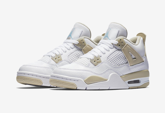 487724-118,AJ4,Air Jordan 4 487724-118AJ4 女生专属，Air Jordan 4 “Linen” 带来清爽精致的活力装扮