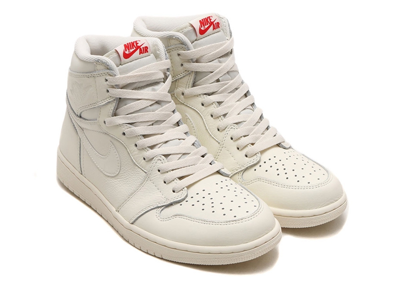 Sail,Air Jordan 1,AJ1,555088-1  值得期待！纯白 Air Jordan 1 OG “Sail” 本月末正式登场