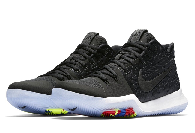 Nike,Kyrie 3,852395-009  全新鞋身纹理！Nike Kyrie 3 “Black Ice” 官图释出