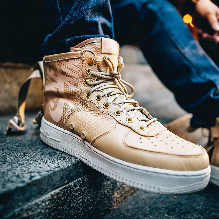 SF-AF1,Nike AF1 军事风依旧！看看中帮 Nike SF-AF1 Mid 的上脚效果
