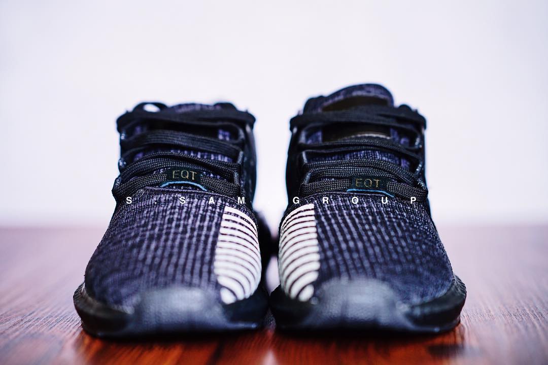 EQT 93/17 Boost,EQT,adidas  黑色中底！EQT 93/17 Boost “Triple Black” 实物新图