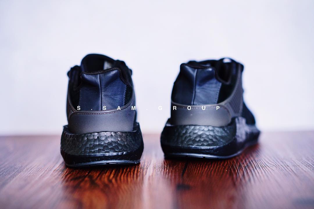 EQT 93/17 Boost,EQT,adidas  黑色中底！EQT 93/17 Boost “Triple Black” 实物新图