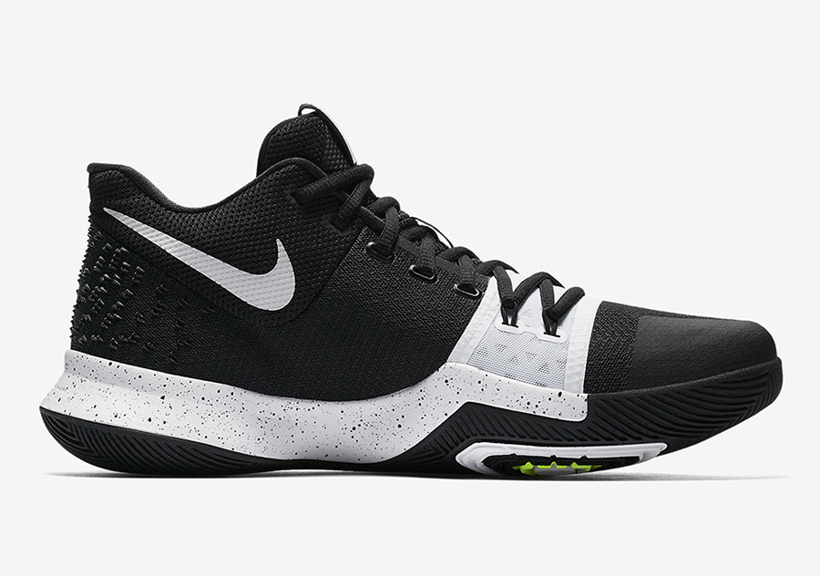 917724-001,Kyrie 3,Nike 917724-001 大反差效果！Kyrie 3 “Tuxedo” 带来简约大方的黑白装扮