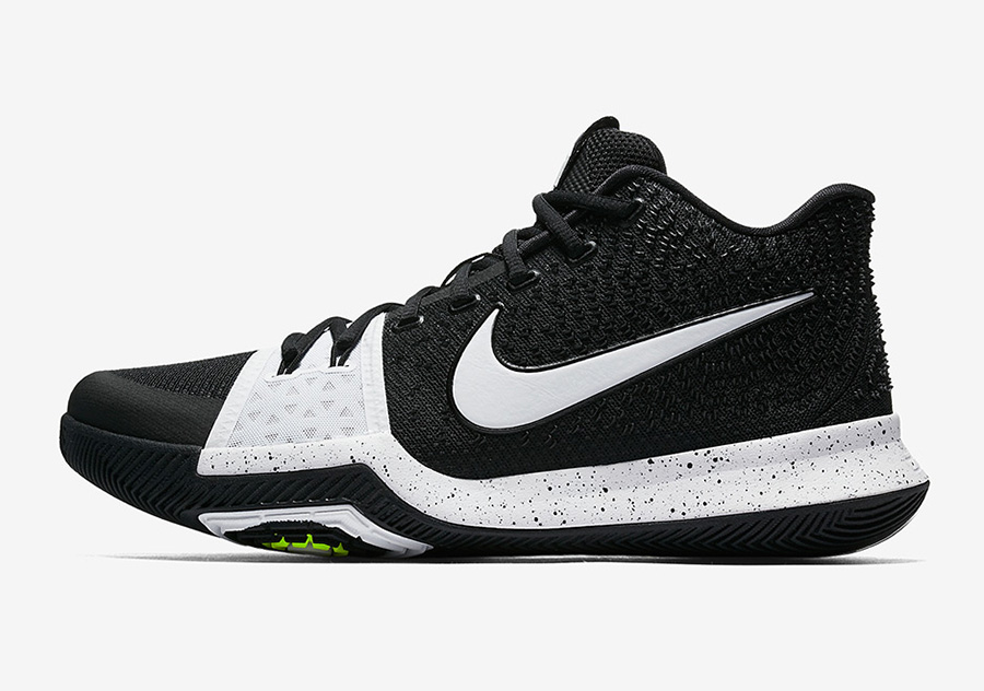 917724-001,Kyrie 3,Nike 917724-001 大反差效果！Kyrie 3 “Tuxedo” 带来简约大方的黑白装扮