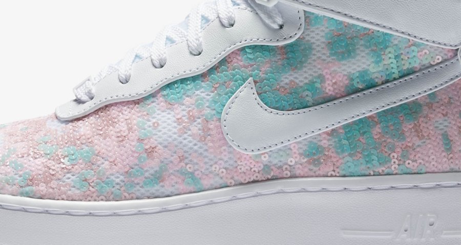 Nike,Air Force 1 Upstep  闪耀炫目光泽！这个 Bling Bling 的 AF1 又来了！