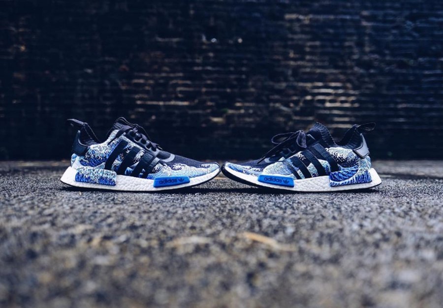 NMD,球鞋定制  这双浮世绘 NMD R1，竟出自一位美女之手？