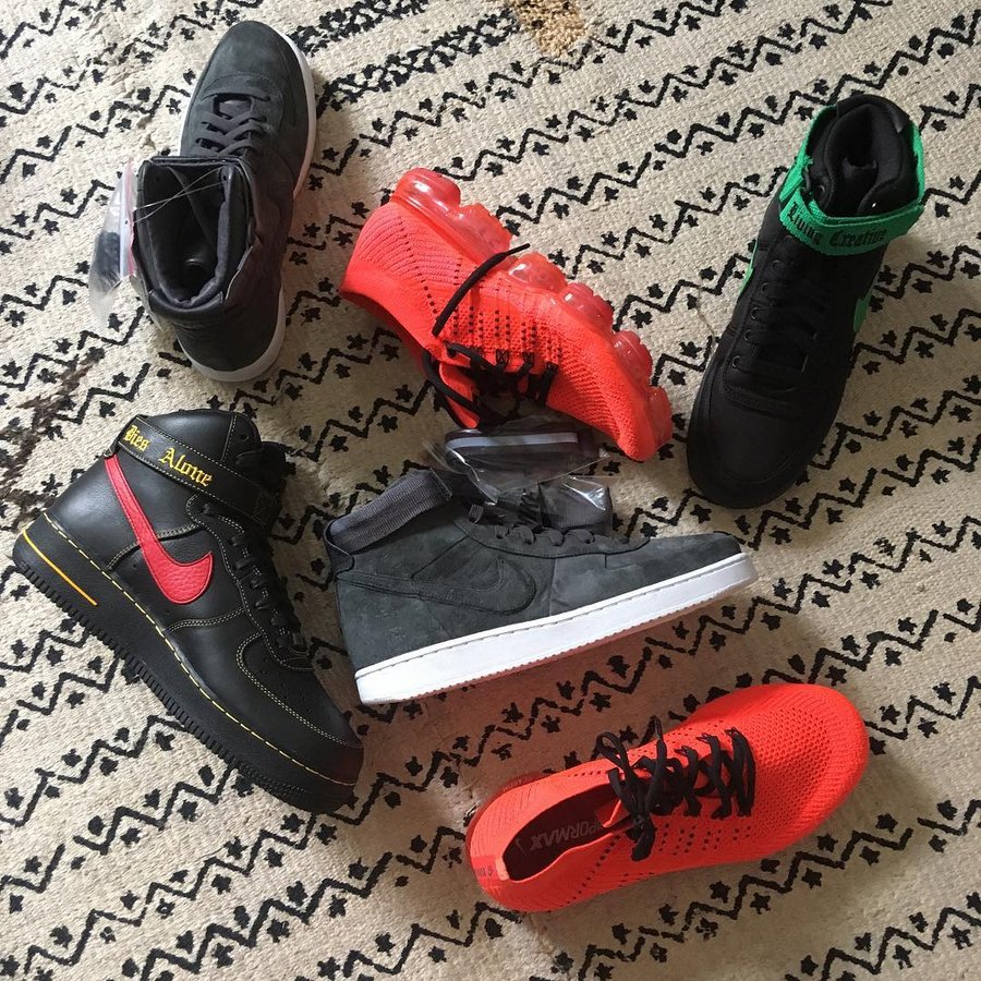Nike,Air Force 1,VLONE  陈冠希竟然对这双 Air Force 1 喜爱有加！你喜欢哪款配色？